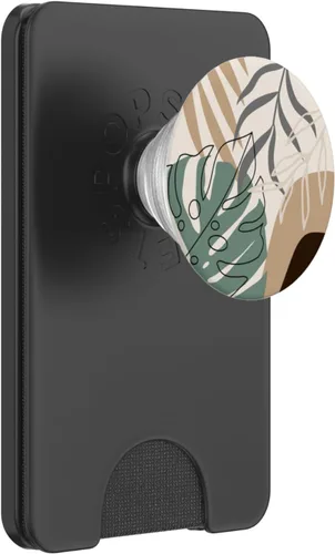 Miniatura 7 de Botánico tropical beige marrón exótico minimalista abstracto PopSockets estándar PopGrip