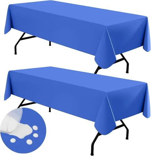 Miniatura 36 de homing - Mantel cuadrado de vinilo, mantel de plástico impermeable y a prueba de derrames con respaldo de franela, cubierta de mesa fácil de limpiar