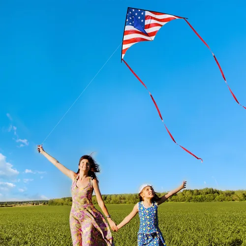 Miniatura 5 de Cometa Delta grande para niños y adultos, cometas al aire libre fáciles de volar para niños de 8 a 10 años, perfecta para actividades en la playa