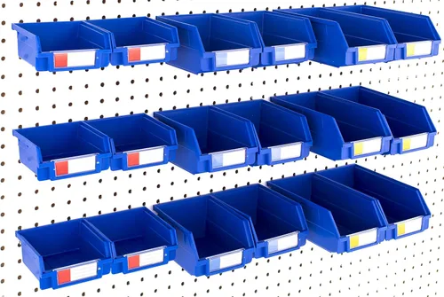 Miniatura 24 de Papeleras de Pegboard – tamaños 3.5", 5", o 7" Negro