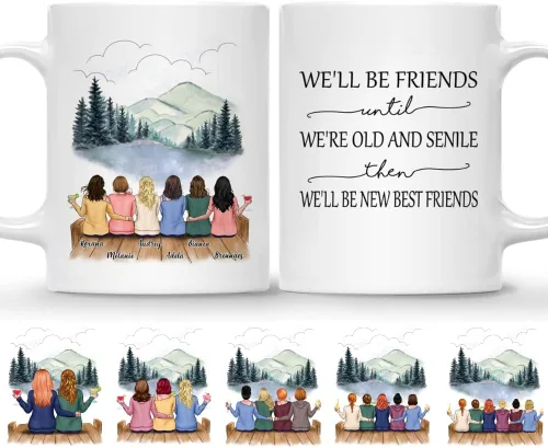 Miniatura 18 de Gossby Taza de café personalizada para hermana, regalo personalizado para hermana con diseño, nombre, perfecta para cumpleaños, Navidad, regalos