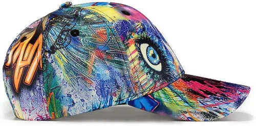 Miniatura 8 de Quanhaigou Gorra de béisbol estampada sombreros unisex con diseño de graffiti con Snapback y Snapback para el verano