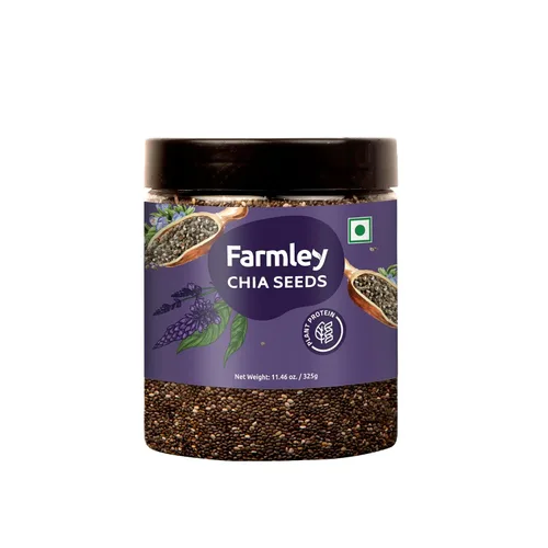 Miniatura 6 de Farmley Semillas de chía 2.20 libras, 35.26 onzas Semillas de chía crudas de primera calidad, superalimento negro crudo entero natural, proteína