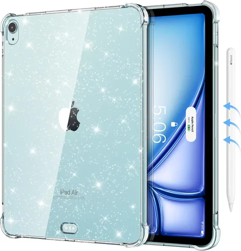Miniatura 10 de MoKo Transparente para iPad Air 11 (M4 2026/M3 2025/M2 2024) iPad Air 4 y 5 de 10.9 pulgadas (2020/2022), funda con cuatro esquinas reforzadas