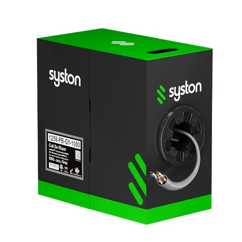 Miniatura 41 de Syston Cable Technology Cable de Internet Ethernet Cat6e – 10 pies, 600 MHz 23AWG de alambre de cobre sólido desnudo apto