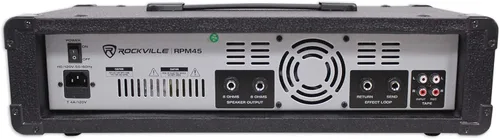 Miniatura 3 de Rockville Mezclador accionado de la consola de mezcla de la placa sonora RPM45 1800w para la iglesia/la escuela