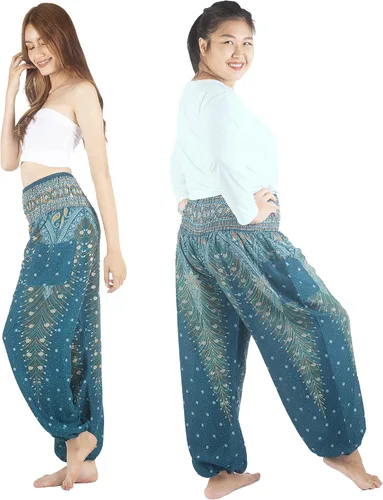 Miniatura 7 de Pantalones bohemios, pantalones harem, de yoga, para mujer, para la playa