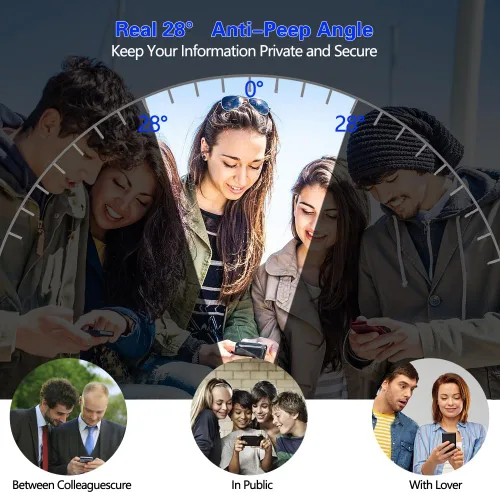 Miniatura 3 de Protector de pantalla de privacidad 8 en 1 para Samsung Galaxy Z Flip 5, interior suave EPU flexible, protector de pantalla frontal y trasera