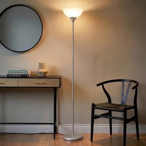 Miniatura 5 de Brightech Lámpara de pie LED regulable Sky Dom, lámpara de pie Torchiere para sala de estar, dormitorio y oficina, lámpara de pie alta para leer