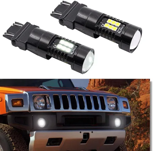 Miniatura 3 de H2 LED Lámparas de Marcha Diurna para Hummer H2 2003 2004 2005 2006 2007 2008 2009 DRL Lámparas de Posición de 21 Chips SMD 1200 Lúmenes Luz