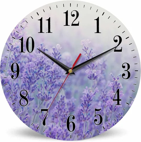 Miniatura 13 de Mxocom Reloj de pared con diseño de oso con texto en inglés "The Brown Bear Welcomes and Waves a Paw de 10 pulgadas, silencioso, sin tictac