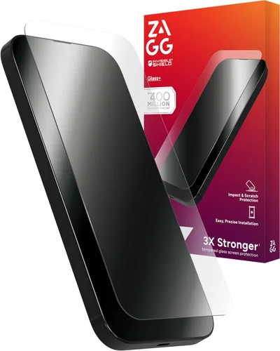 Miniatura 3 de ZAGG Glass+ Protector de pantalla para iPhone 8/7/6s/ 6 – Protección extrema contra impactos y arañazos – Fácil de aplicar – InvisibleShield