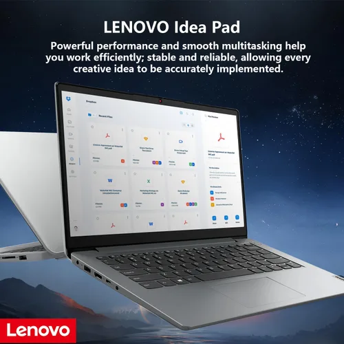 Miniatura 6 de Lenovo IdeaPad 1 Everyday Laptop con pantalla HD de 14 pulgadas, 8 GB de RAM, 384 GB de almacenamiento (128 GB eMMC + 256 GB PCIe), 1 año Office 365