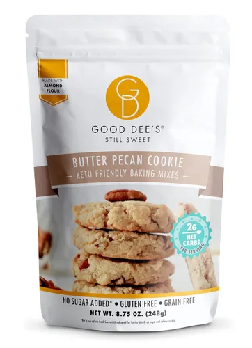 Miniatura 10 de Good Dees Mezcla para Hornear Baja en Carbohidratos, Mezcla para Galletas de Azúcar, Mezcla para Hornear Keto, Sin Azúcar Añadido, Sin Lácteos, Sin