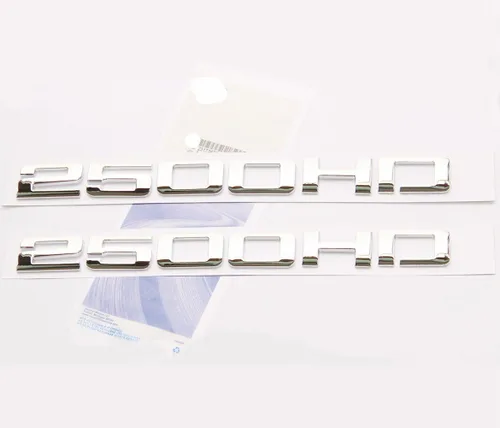 Miniatura 8 de Yoaoo 2 piezas OEM negro 2500HD 2500 HD placas de identificación emblemas placas aleación brillante para Gm Silverado Sierra