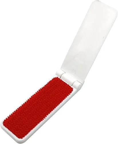 Miniatura 5 de GARASANI Paquete de 3 cepillos de plástico portátiles y plegables para ropa, removedor de pelo de mascotas, manual para sofá, cama, limpieza