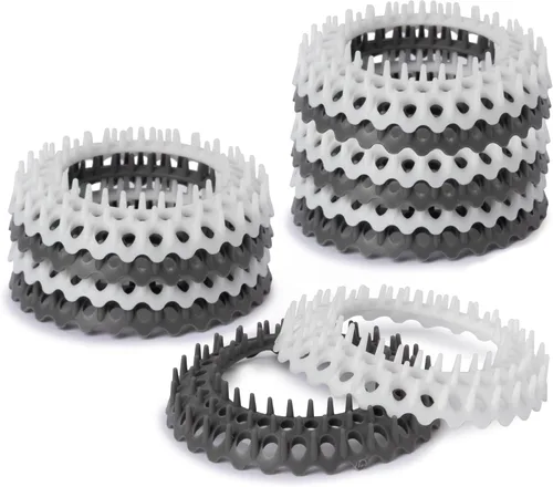Evriholder Protectores de drenaje para fregadero de tocador, ajuste seguro, evita obstrucciones en el baño, desechables, 3.7 pulgadas, gris y