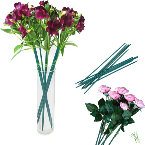 Miniatura 5 de Estacas de bambú verde para plantas, soporte para plantas de interior y exterior, palos de bambú resistentes de madera de jardín, estacas de soporte
