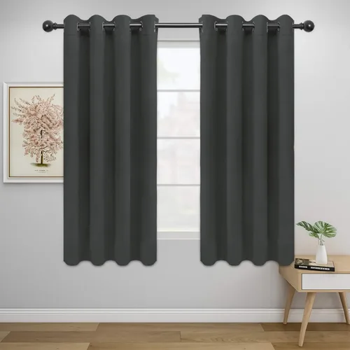 Miniatura 109 de Easy-Going - Cortinas opacas para dormitorio, aislamiento térmico sólido con ojales, cortinas de ventana para reducción de ruido, cortinas