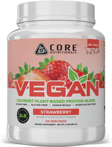 Miniatura 10 de Core Nutritionals Mezcla de proteínas veganas gourmet a base de plantas con BCAA veganos Sin lactosa, soja, azúcar y gluten 0.74 oz
