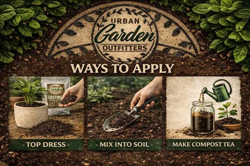 Miniatura 3 de Fundición de gusanos prémium – Constructor de suelo 100% natural y fertilizante para jardines, plantas de interior y macizos de flores, sin olor