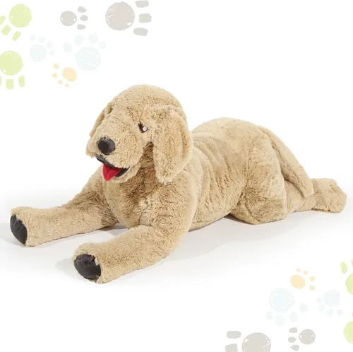 Miniatura 2 de Geosar Animales de peluche de perro de 15.7 pulgadas, suaves juguetes de peluche Golden Retriever, almohada de peluche grande para abrazar, regalos