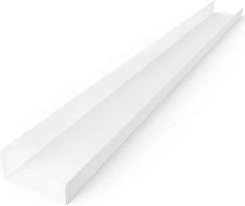 Miniatura 11 de Estante de pared de metal flotante hecho en Estados Unidos, repisa para fotos, acero fabricado en Estados Unidos, estante industrial resistente