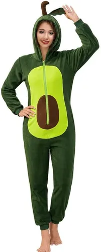 Miniatura 2 de Clarisbelle Womens Animal Fruit Plush One Piece Pajama Costume with Pocket