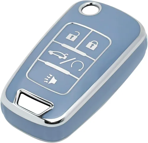 Miniatura 10 de OFFCURVE Funda para llavero con llavero Compatinle con Chevy – Funda de coche apta para Chevrolet GMC Buick Encore Terrain Malibu Camaro Cruze