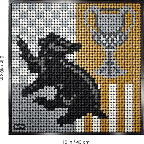 Miniatura 9 de LEGO Art Harry Potter Hogwarts Crests 31201 Kit de construcción; perfecto para adultos que aman pasatiempos y coleccionables, nuevo 2021