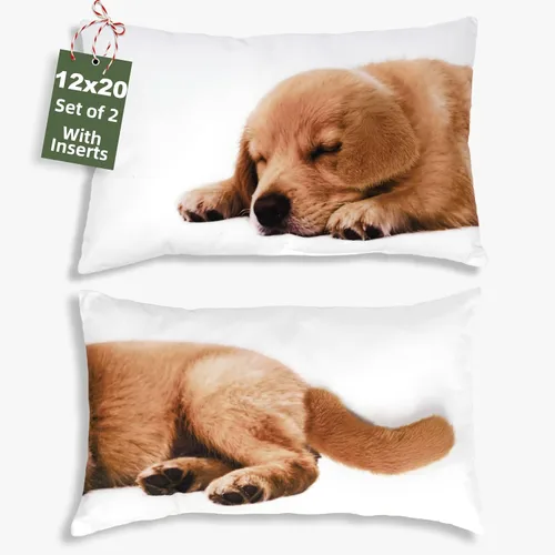 Miniatura 9 de Almohada de felpa de gato de 12 x 20 pulgadas, juego de 2 lindos animales de peluche para niñas, almohada de felpa suave para decoración de muñecas