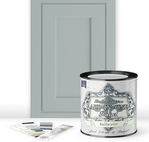 Miniatura 161 de Pintura TODO EN UNO, Abbey (gris cálido), Muestra de 8oz - Pintura duradera para gabinetes y muebles. Imprimación y capa superior incorporadas,