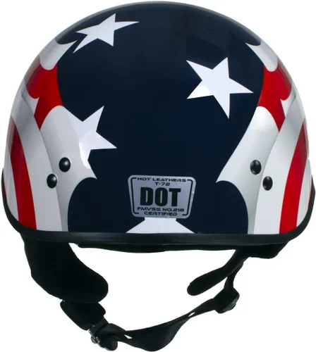 Miniatura 4 de Hot Leathers T72 'Blue Flag' Advanced DOT - Casco de motocicleta para hombres y mujeres con visera desplegable