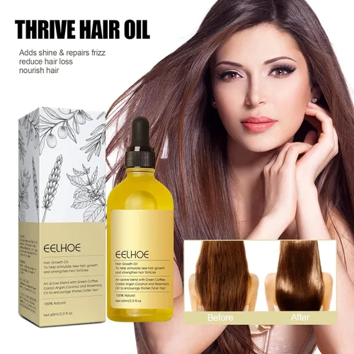 Miniatura 3 de Carvenchi Aceite natural para el crecimiento del cabello con aroma a romero, para cabello seco dañado y fino, incoloro, 2 unidades, 4 onzas incoloro