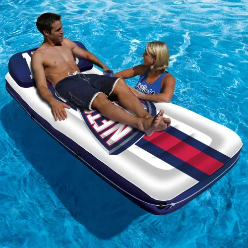 Miniatura 4 de Poolmaster NBA - Tumbona inflable grande para colchón de piscina Redes de Nueva Jersey