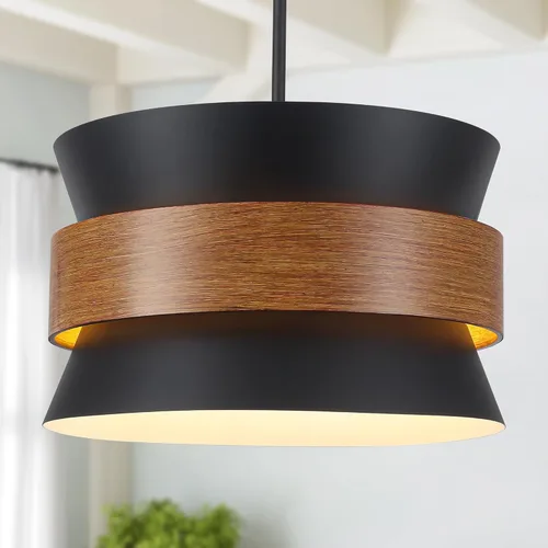 Miniatura 10 de Lámpara de araña tejida a mano con 5 luces, estilo bohemio, de tambor de ratán, de 19.68 pulgadas, grande, redonda, rústica, costera, para casa