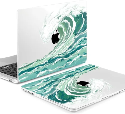Miniatura 8 de Batianda Estuche Premium para Nuevo MacBook Air de 15 Pulgadas 2025 M4 2024 2023 con Chip M3 M2 Modelo A3241/A3114/A2941, Estuche Protector de Olas
