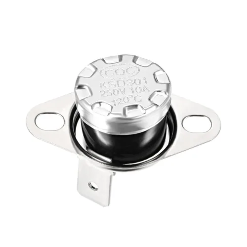 Miniatura 5 de 5Pcs Thermostat Temperature Control Switches 120/125 Celsius Degree 10A Normally Closed N.C 6.3mm Pin Right Switch KSD301(120 Celsius Degree)