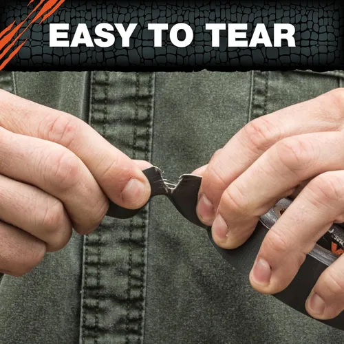 Miniatura 3 de T-REX 240998 Ferociously Strong Tape Cinta adhesiva muy resistente, de 1.88 pulgadas x 35 yardas, con parte trasera impermeable, color gris plomo