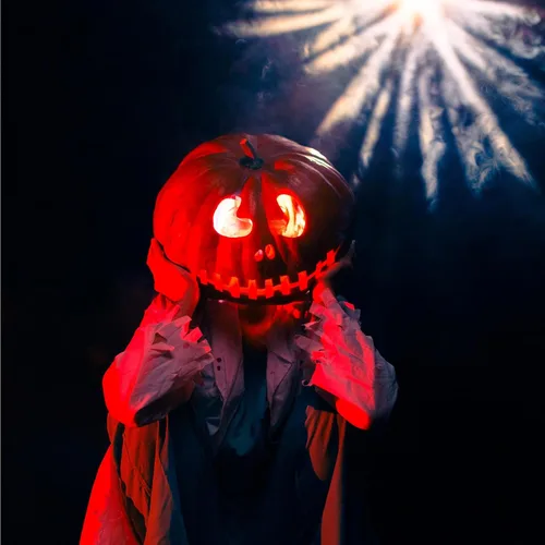 Miniatura 7 de 12 piezas de ojos LED de Halloween para máscara de ojos brillantes luces LED ojos con caja de batería, batería no incluida Rojo