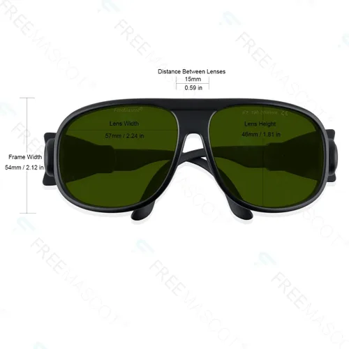 Miniatura 4 de FreeMascot Profesional 190nm-2000nm longitud de onda IPL láser gafas de seguridad para depilación, belleza láser y cosmetología