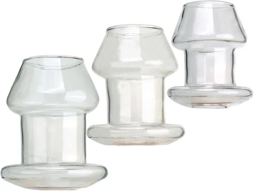 Miniatura 6 de Tubo de vidrio transparente hueco con tapón anal para masturbación masculina y femenina Juguetes sexuales para adultos