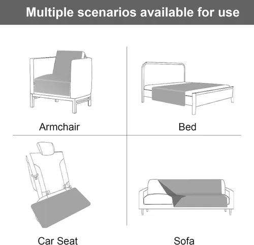 Miniatura 6 de Funda de sofá impermeable lavable para perros, manta reversible para cama para perro, protector de muebles para mascotas