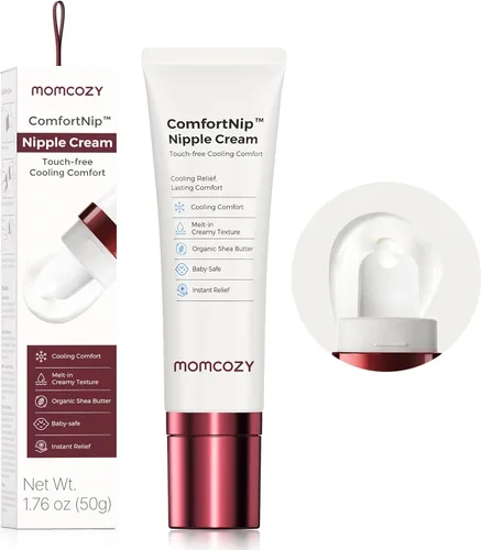 Momcozy ComfortNip™ Crema de Pezones con Enfriamiento y Comodidad Sin Contacto, Crema para Pezones para Lactancia, Alivio Instantáneo, Fórmula a