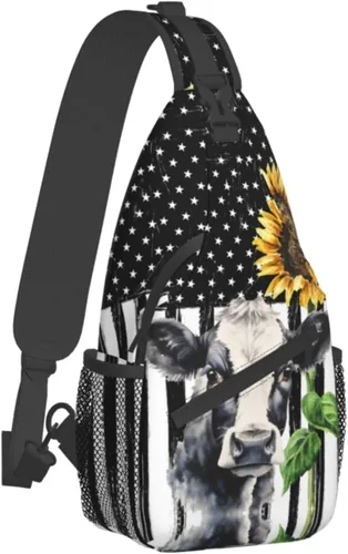 Fylybois Bolso bandolera para hombres y mujeres, mochila cruzada en el pecho, bolsas de hombro