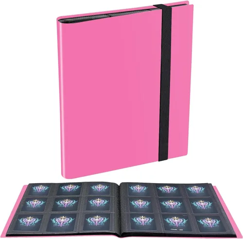 Miniatura 15 de Carpeta de Tarjetas, Carpeta de Colección de Tarjetas de 9 Bolsillos Mejorada para Tarjetas, Álbum con Soporte para 360 Tarjetas para Yugioh, MTG