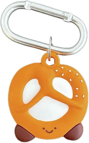 Miniatura 18 de Yatchen Bonita funda de silicona para AirTag 2021 Finder Fun 3D Cartoon Animal Anti Scratch Llavero Tracker Protector Bluetooth (Béisbol, 1 unidad)
