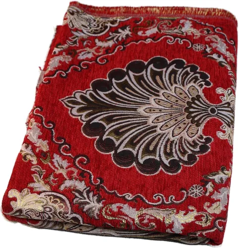Miniatura 12 de TinaKim Tela de Tapicería Floral, Jacquard Damasco de Chenilla, para Recubrir Sillas de Muebles y Sofás (Azul, 2 Yardas)