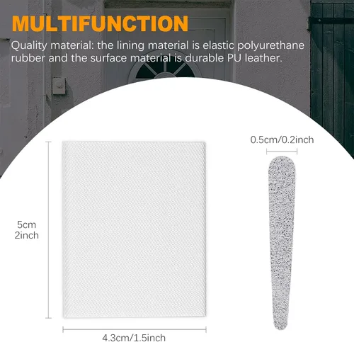Miniatura 2 de CoguZed Paquete de 10 sellos de esquina para puerta, burletes de jamba de puerta exterior, tapones de cuña, sellos de espuma para aislamiento