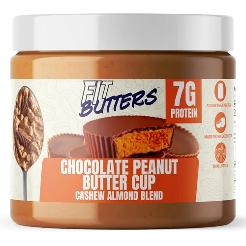 Miniatura 22 de FIt Butters Rory's Cookie Monster Madness (Galletas y Crema de Galleta Mantequilla de Anacardo), Mantequilla de Nueces con Proteína Añadida y Aceite